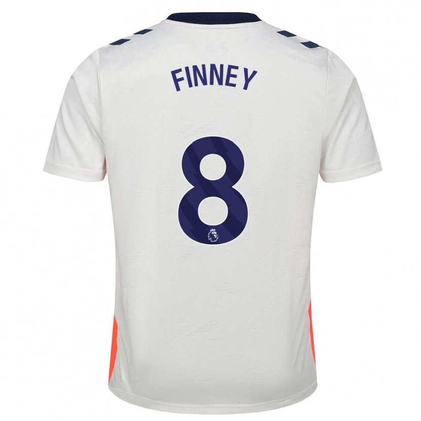 Danxen Kobiety Charlie Finney #8 Biały Pomarańczowy Niebieski Królewski Wyjazdowa Koszulka 2026/27 Koszulki Klubowe