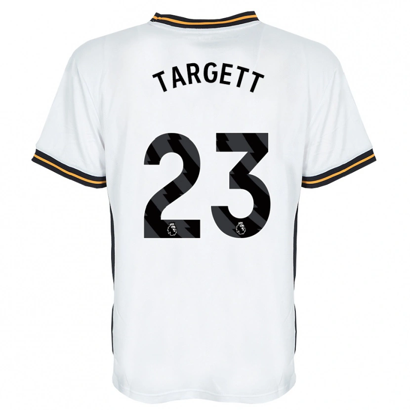 Danxen Kobiety Matt Targett #23 Biały Pomarańczowy Czarny Wyjazdowa Koszulka 2026/27 Koszulki Klubowe
