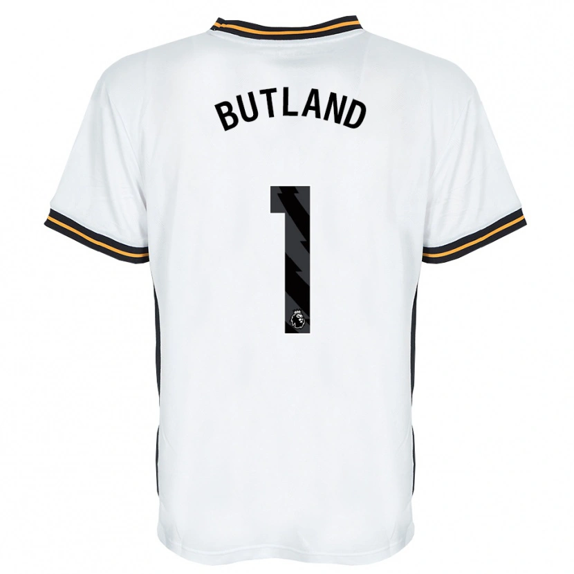 Danxen Kobiety Jack Butland #1 Biały Pomarańczowy Czarny Wyjazdowa Koszulka 2026/27 Koszulki Klubowe