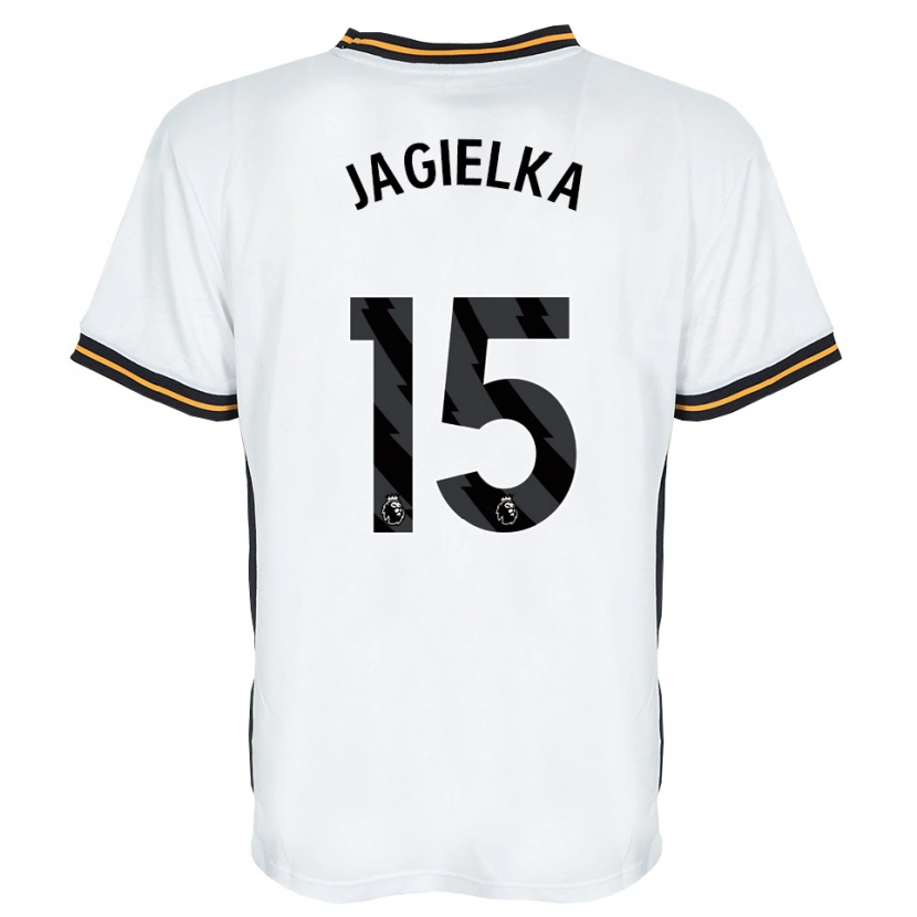 Danxen Kobiety Zac Jagielka #15 Biały Pomarańczowy Czarny Wyjazdowa Koszulka 2026/27 Koszulki Klubowe