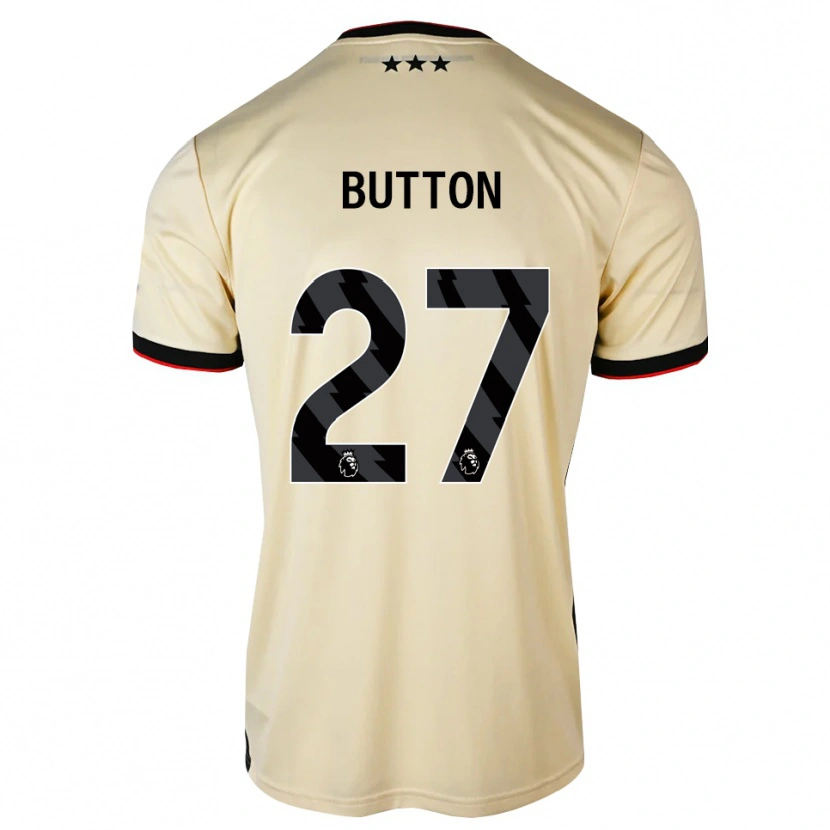 Danxen Kobiety David Button #27 Cytrynowy Szyfon Czarny Czerwony Wyjazdowa Koszulka 2026/27 Koszulki Klubowe