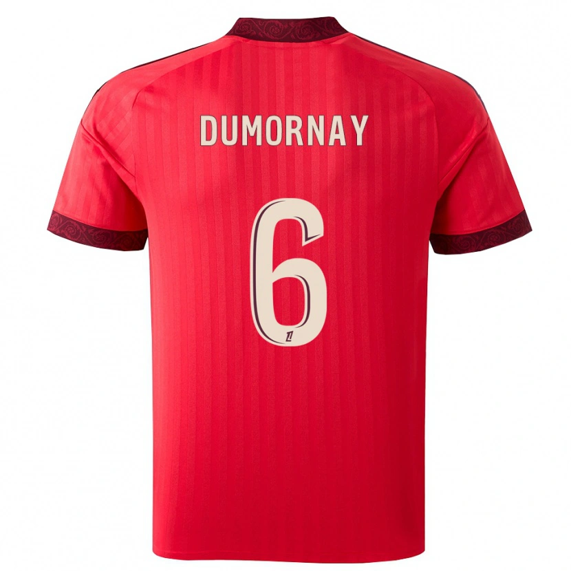 Danxen Kobiety Melchie Dumornay #6 Bordo Czerwony Biały Wyjazdowa Koszulka 2026/27 Koszulki Klubowe