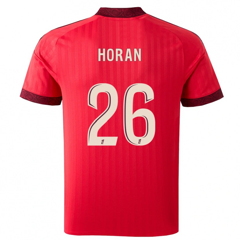 Danxen Kobiety Lindsey Horan #26 Bordo Czerwony Biały Wyjazdowa Koszulka 2026/27 Koszulki Klubowe
