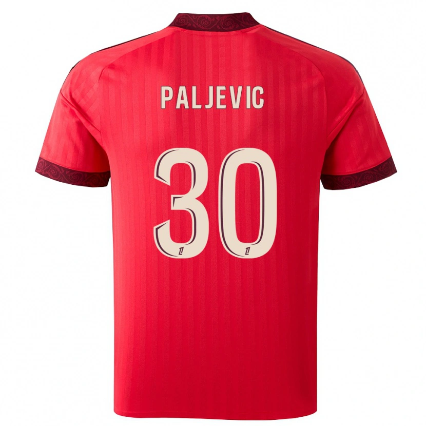 Danxen Kobiety Alyssia Paljevic #30 Bordo Czerwony Biały Wyjazdowa Koszulka 2026/27 Koszulki Klubowe