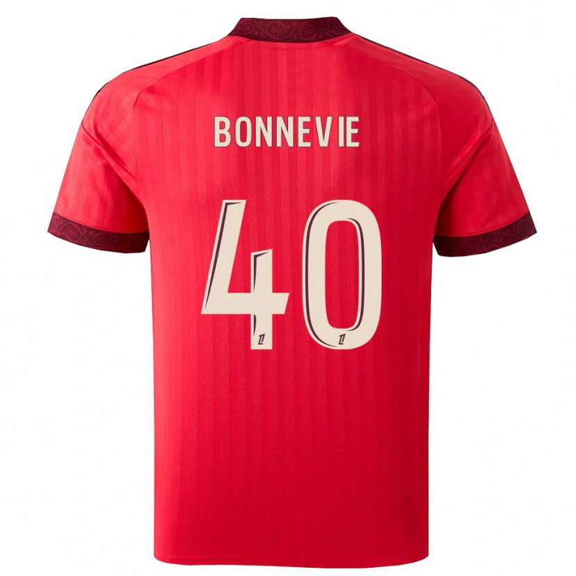 Danxen Kobiety Kayne Bonnevie #40 Bordo Czerwony Biały Wyjazdowa Koszulka 2026/27 Koszulki Klubowe