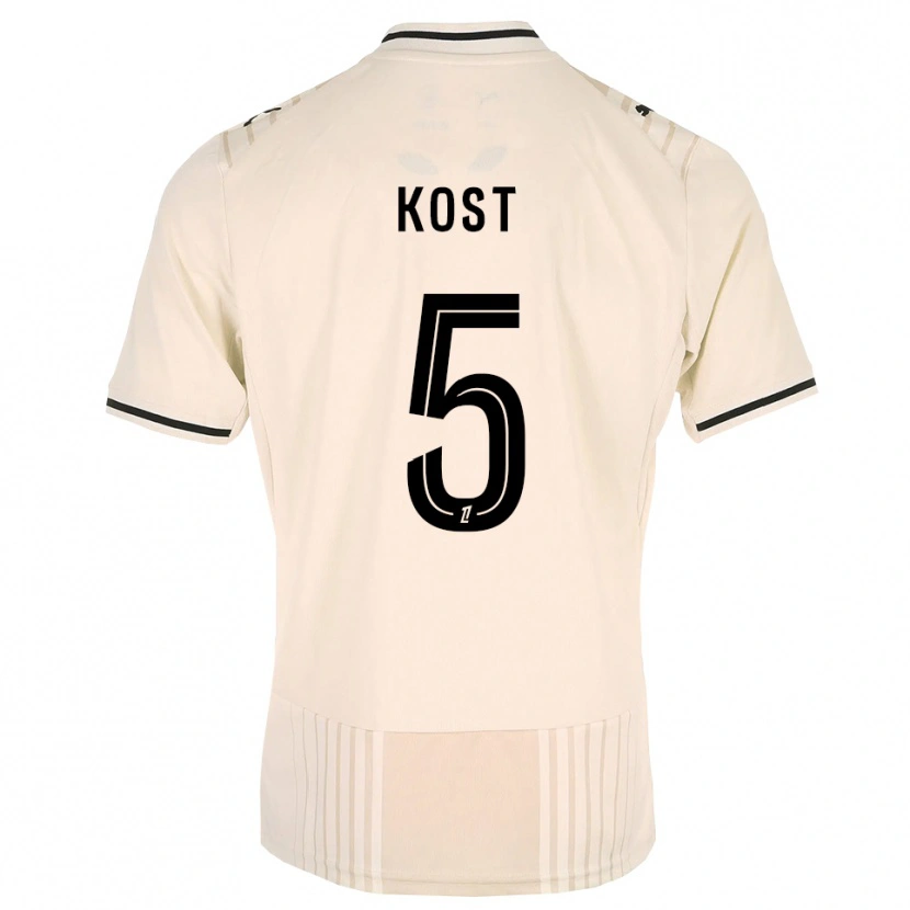 Danxen Kobiety Enzo Kost #5 Stara Koronka Czarny Antyczny Biały Wyjazdowa Koszulka 2026/27 Koszulki Klubowe
