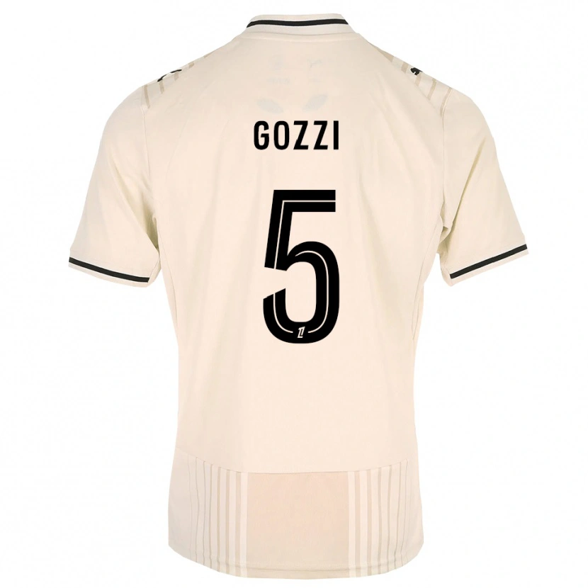 Danxen Kobiety Paolo Gozzi #5 Stara Koronka Czarny Antyczny Biały Wyjazdowa Koszulka 2026/27 Koszulki Klubowe