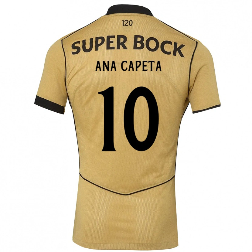 Danxen Kobiety Ana Capeta #10 Goldenrod Czarny Wyjazdowa Koszulka 2026/27 Koszulki Klubowe