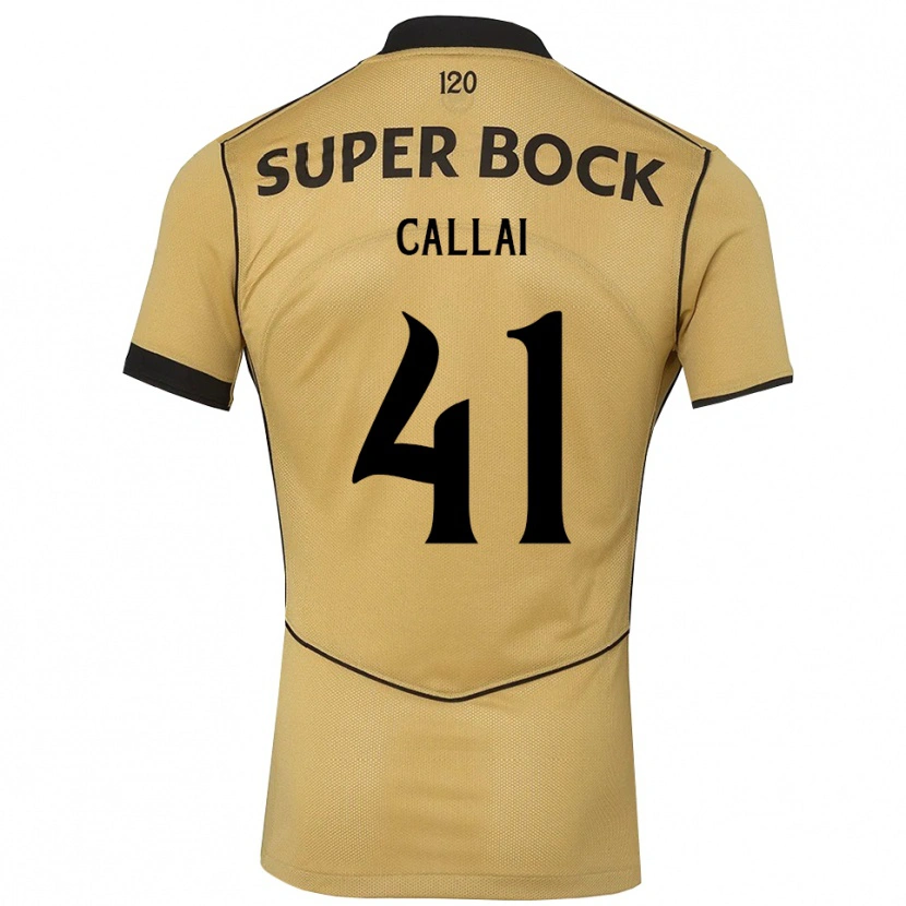 Danxen Kobiety Diego Callai #41 Goldenrod Czarny Wyjazdowa Koszulka 2026/27 Koszulki Klubowe
