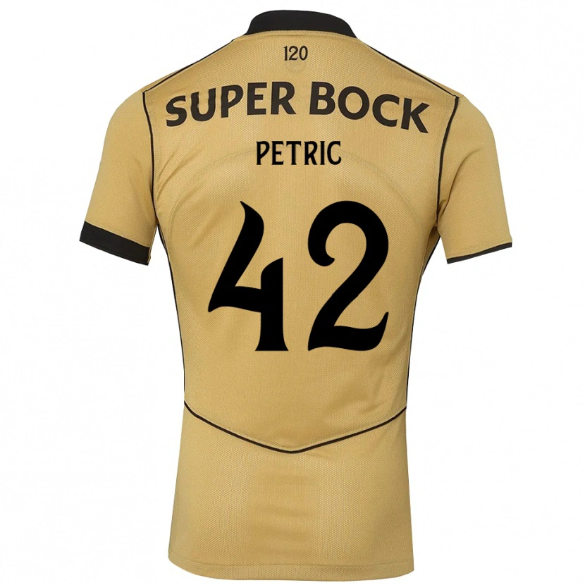 Danxen Kobiety Luka Petric #42 Goldenrod Czarny Wyjazdowa Koszulka 2026/27 Koszulki Klubowe