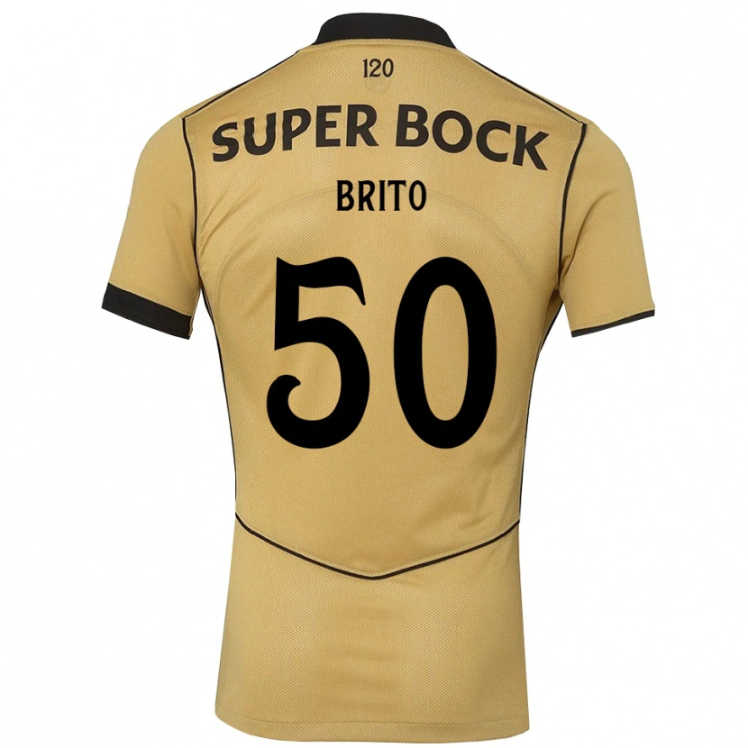 Danxen Kobiety Alexandre Brito #50 Goldenrod Czarny Wyjazdowa Koszulka 2026/27 Koszulki Klubowe