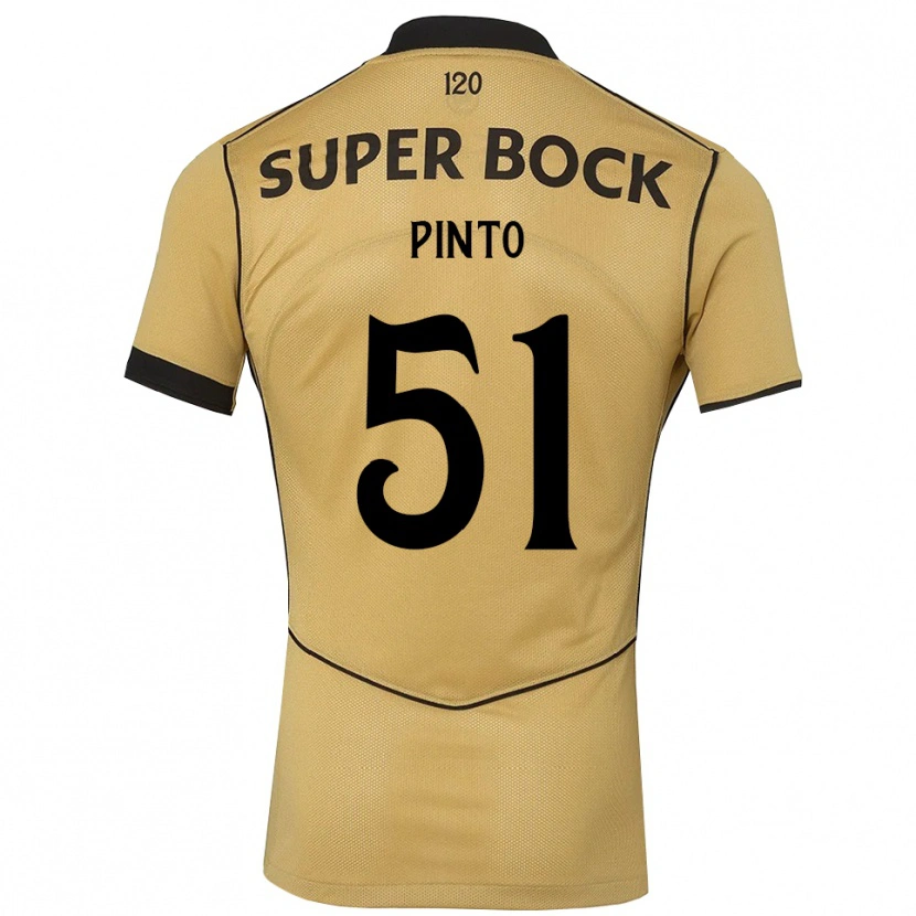 Danxen Kobiety Diogo Pinto #51 Goldenrod Czarny Wyjazdowa Koszulka 2026/27 Koszulki Klubowe
