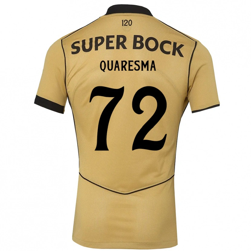 Danxen Kobiety Eduardo Quaresma #72 Goldenrod Czarny Wyjazdowa Koszulka 2026/27 Koszulki Klubowe