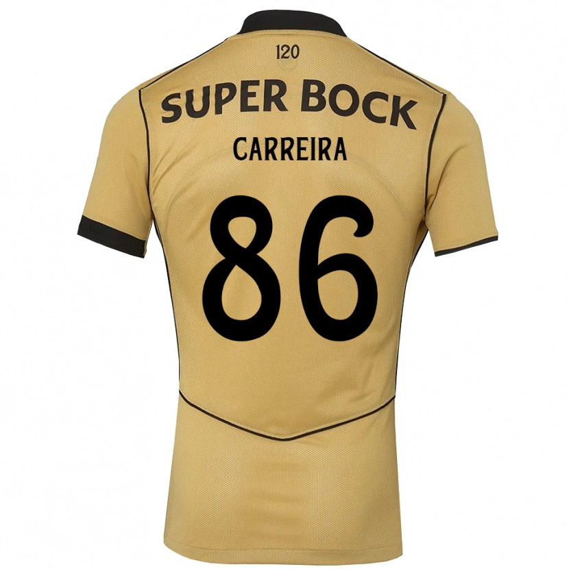 Danxen Kobiety Eva Carreira #86 Goldenrod Czarny Wyjazdowa Koszulka 2026/27 Koszulki Klubowe