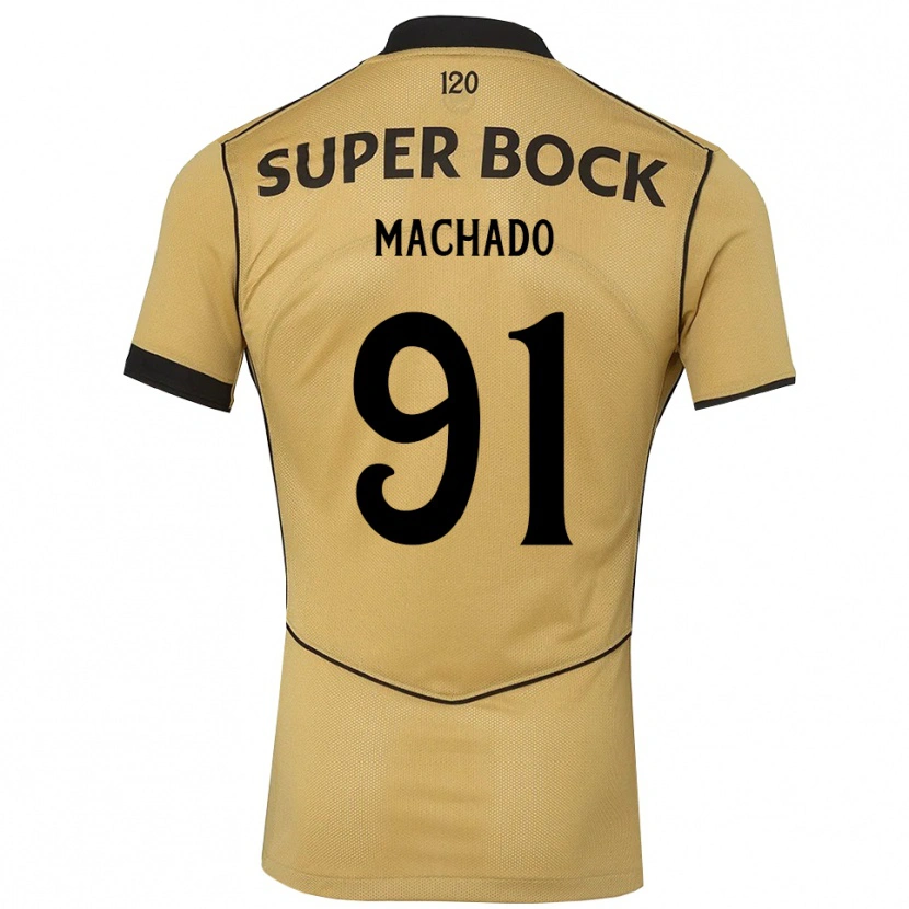 Danxen Kobiety Francisco Machado #91 Goldenrod Czarny Wyjazdowa Koszulka 2026/27 Koszulki Klubowe