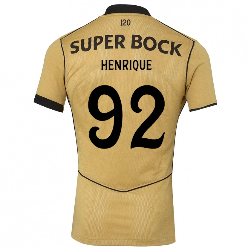 Danxen Kobiety Eduardo Henrique #92 Goldenrod Czarny Wyjazdowa Koszulka 2026/27 Koszulki Klubowe