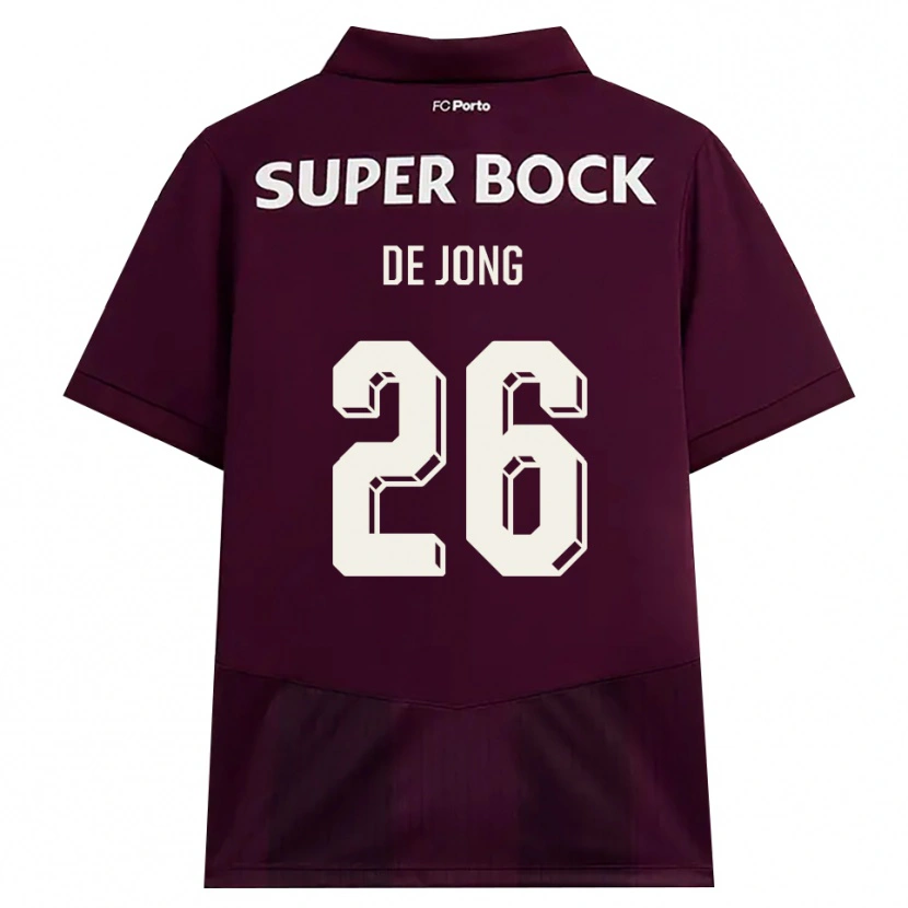 Danxen Kobiety Luuk De Jong #26 Bordowy Biały Wyjazdowa Koszulka 2026/27 Koszulki Klubowe