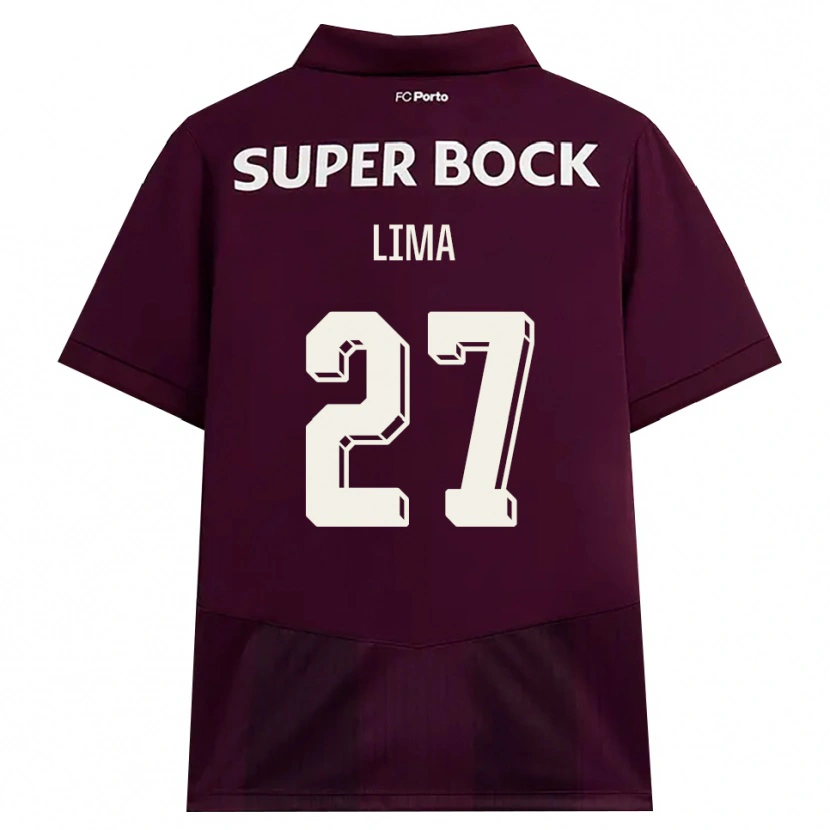 Danxen Kobiety Cláudia Lima #27 Bordowy Biały Wyjazdowa Koszulka 2026/27 Koszulki Klubowe