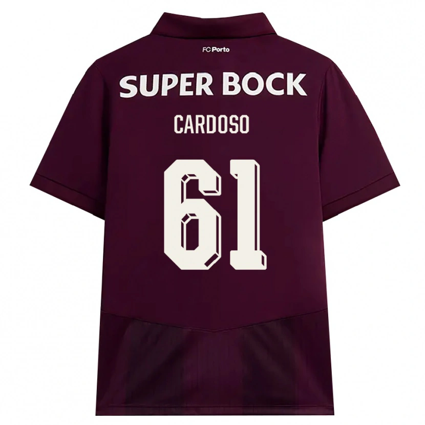 Danxen Kobiety Ivan Cardoso #61 Bordowy Biały Wyjazdowa Koszulka 2026/27 Koszulki Klubowe
