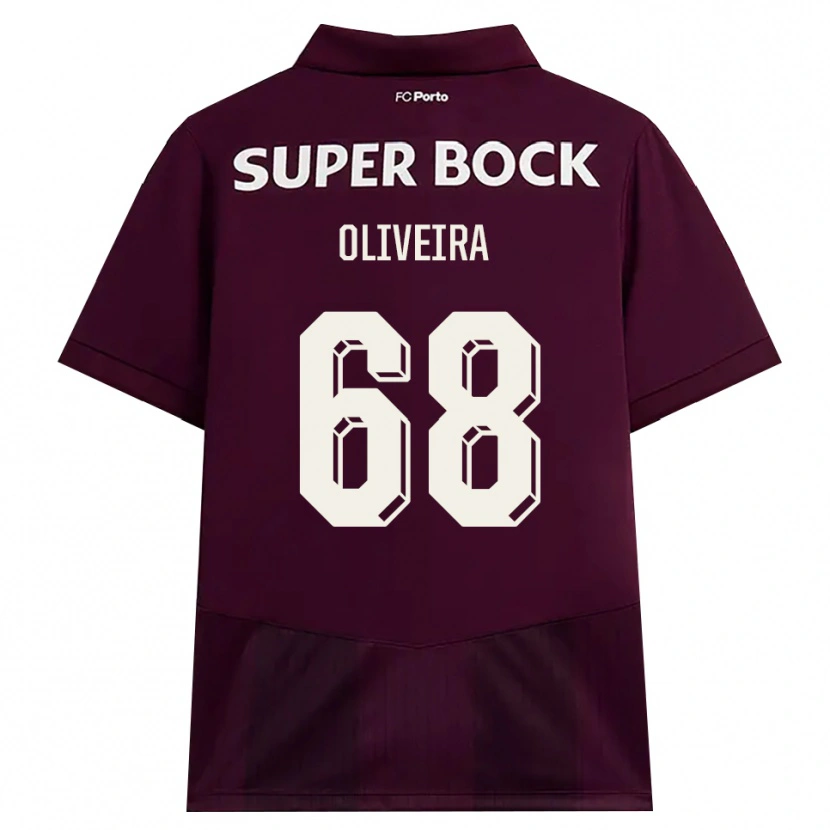 Danxen Kobiety André Oliveira #68 Bordowy Biały Wyjazdowa Koszulka 2026/27 Koszulki Klubowe