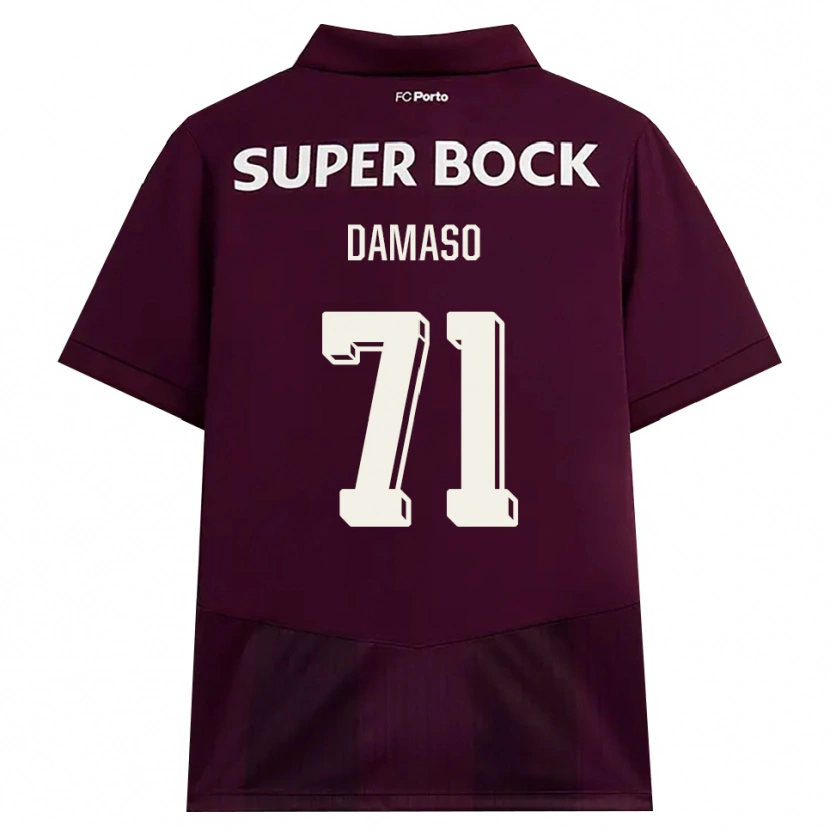 Danxen Kobiety Nico Damaso #71 Bordowy Biały Wyjazdowa Koszulka 2026/27 Koszulki Klubowe