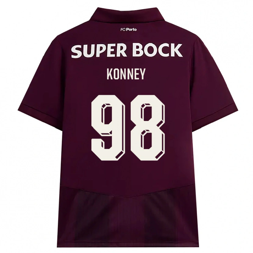 Danxen Kobiety Dennis Konney #98 Bordowy Biały Wyjazdowa Koszulka 2026/27 Koszulki Klubowe