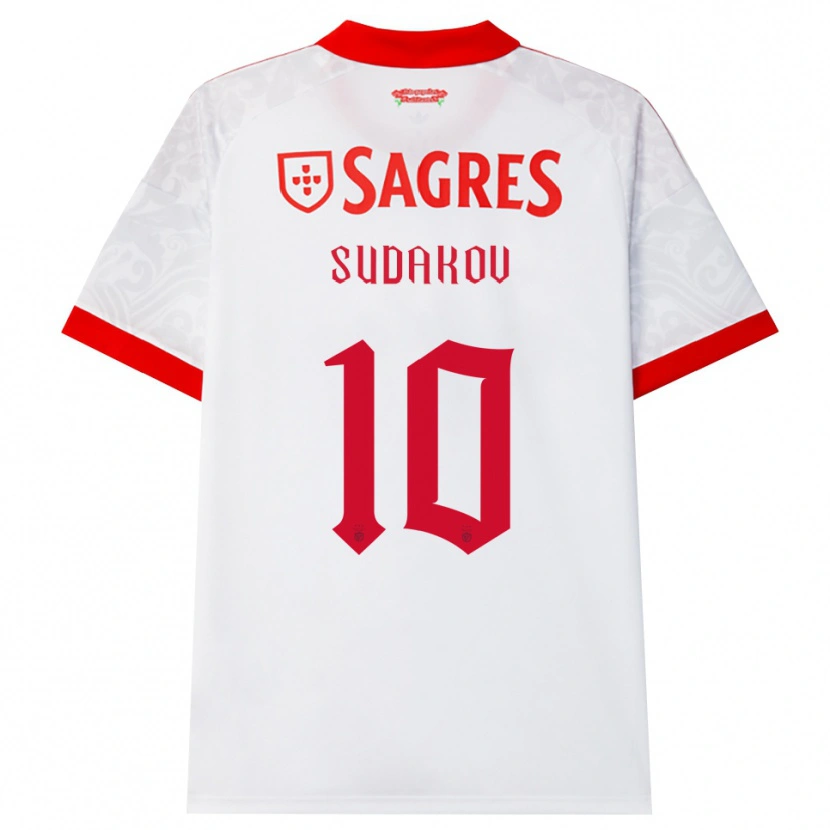 Danxen Kobiety Georgiy Sudakov #10 Biały Czerwony Żółty Wyjazdowa Koszulka 2026/27 Koszulki Klubowe