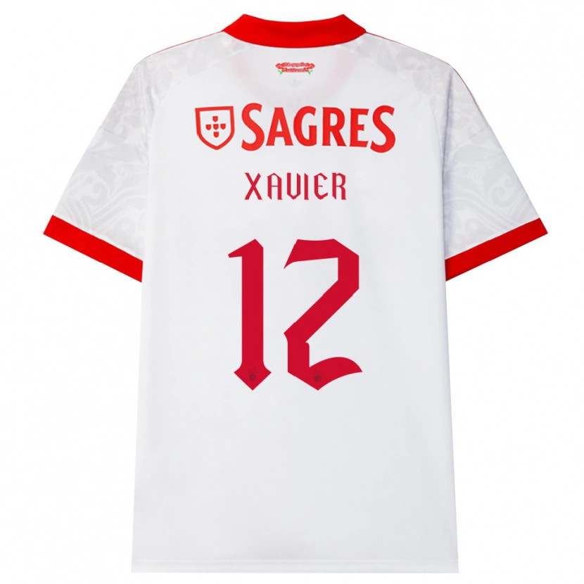 Danxen Kobiety Luiz Xavier #12 Biały Czerwony Żółty Wyjazdowa Koszulka 2026/27 Koszulki Klubowe