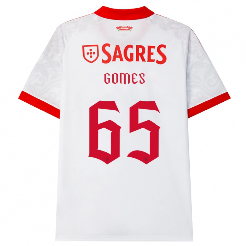 Danxen Kobiety André Gomes #65 Biały Czerwony Żółty Wyjazdowa Koszulka 2026/27 Koszulki Klubowe