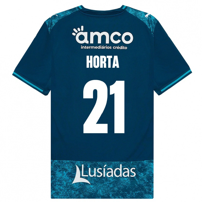 Danxen Kobiety Ricardo Horta #21 Darkslategray Średni Turkus Wyjazdowa Koszulka 2026/27 Koszulki Klubowe