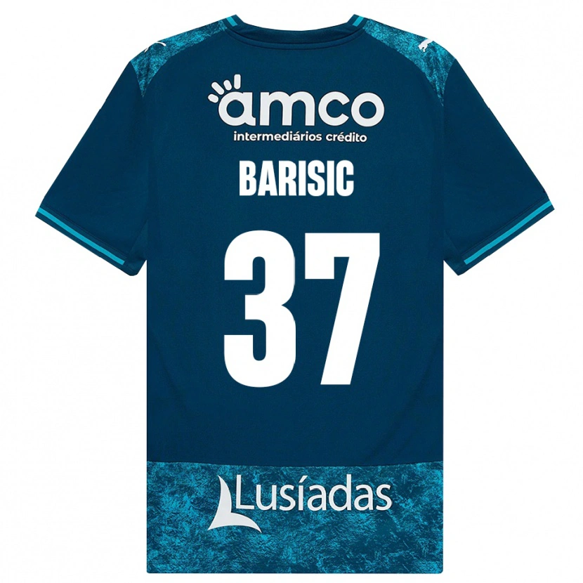 Danxen Kobiety Adrian Barisic #37 Darkslategray Średni Turkus Wyjazdowa Koszulka 2026/27 Koszulki Klubowe