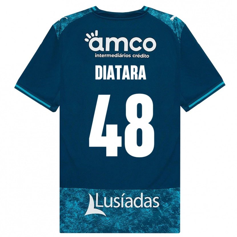 Danxen Kobiety Samba Diatara #48 Darkslategray Średni Turkus Wyjazdowa Koszulka 2026/27 Koszulki Klubowe