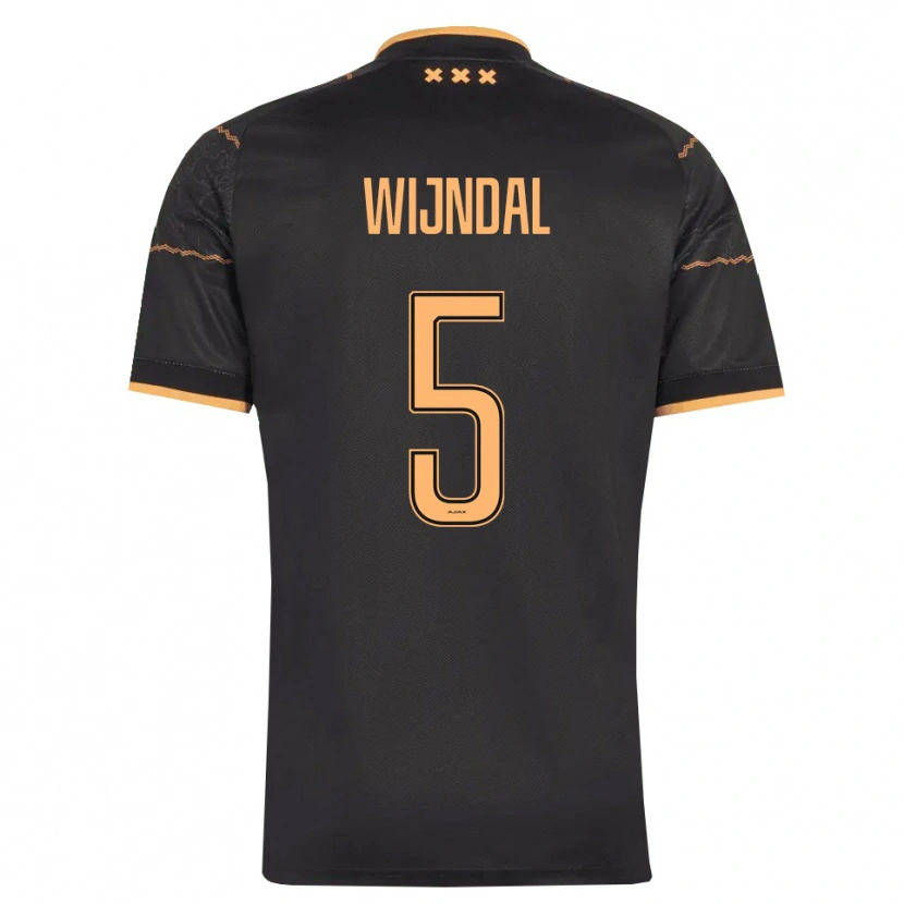 Danxen Kobiety Owen Wijndal #5 Czarny Pomarańczowy Wyjazdowa Koszulka 2026/27 Koszulki Klubowe