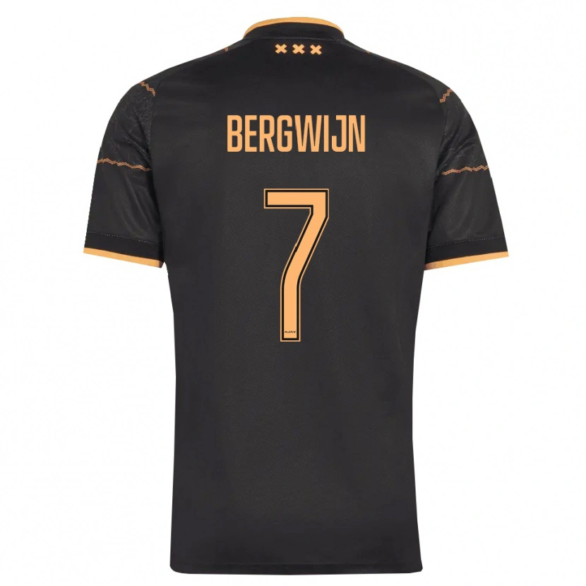 Danxen Kobiety Steven Bergwijn #7 Czarny Pomarańczowy Wyjazdowa Koszulka 2026/27 Koszulki Klubowe
