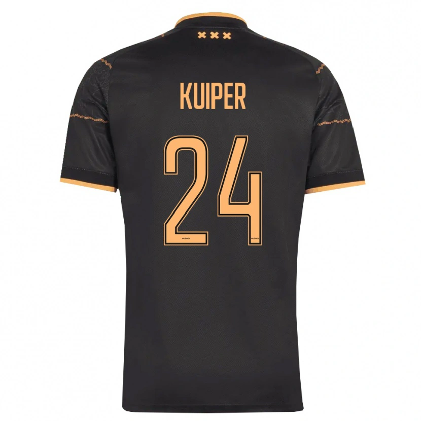 Danxen Kobiety Justen Kuiper #24 Czarny Pomarańczowy Wyjazdowa Koszulka 2026/27 Koszulki Klubowe
