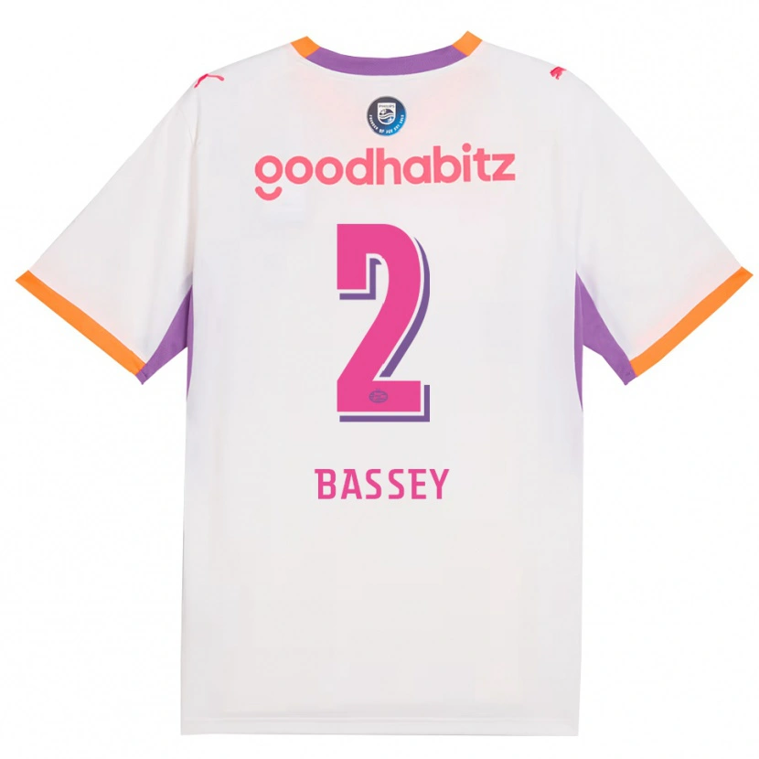 Danxen Kobiety Essien Bassey #2 Biały Fioletowy Pomarańczowy Wyjazdowa Koszulka 2026/27 Koszulki Klubowe