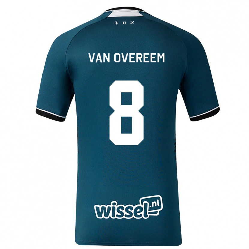 Danxen Kobiety Joris Van Overeem #8 Darkslategray Biały Wyjazdowa Koszulka 2026/27 Koszulki Klubowe