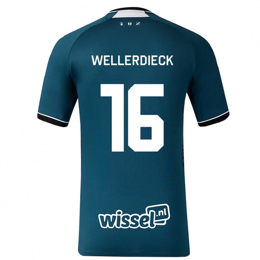 Danxen Kobiety Tom Wellerdieck #16 Darkslategray Biały Wyjazdowa Koszulka 2026/27 Koszulki Klubowe