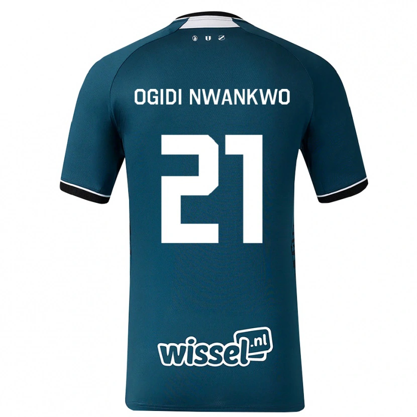 Danxen Kobiety Neville Ogidi Nwankwo #21 Darkslategray Biały Wyjazdowa Koszulka 2026/27 Koszulki Klubowe