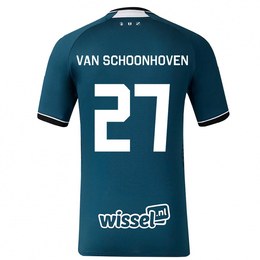 Danxen Kobiety Nurija Van Schoonhoven #27 Darkslategray Biały Wyjazdowa Koszulka 2026/27 Koszulki Klubowe
