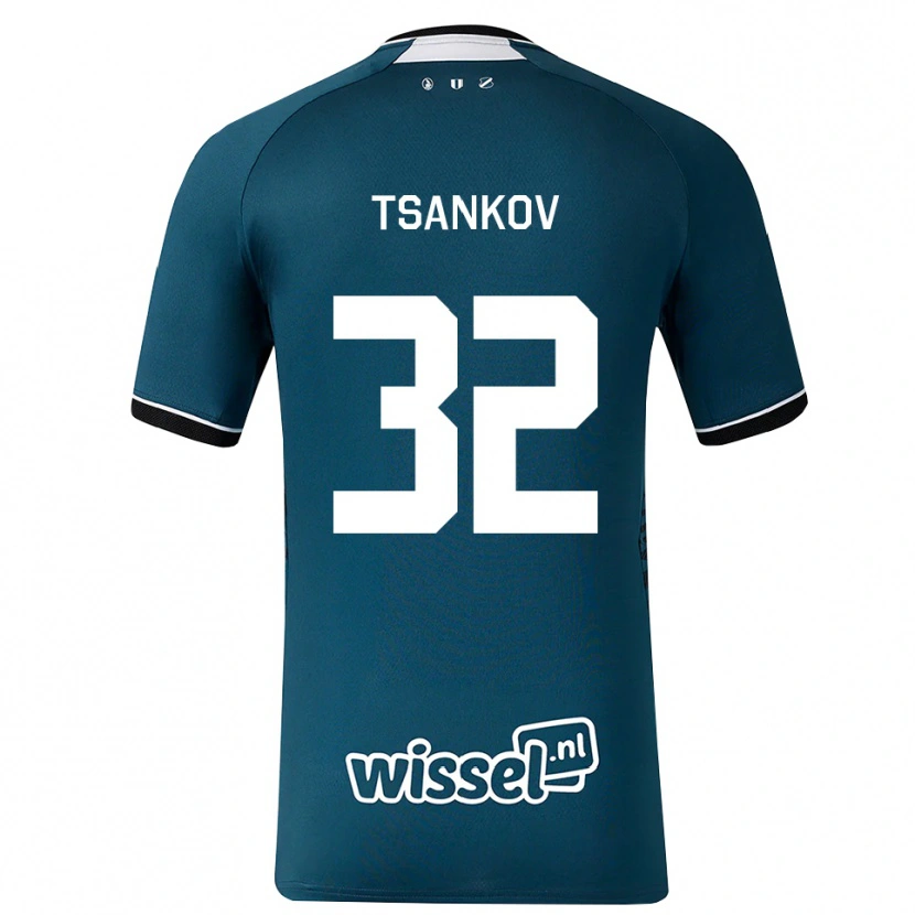 Danxen Kobiety Martin Tsankov #32 Darkslategray Biały Wyjazdowa Koszulka 2026/27 Koszulki Klubowe