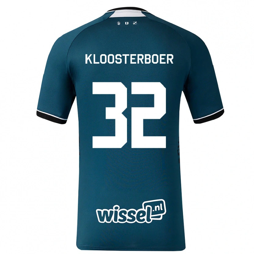 Danxen Kobiety Per Kloosterboer #32 Darkslategray Biały Wyjazdowa Koszulka 2026/27 Koszulki Klubowe