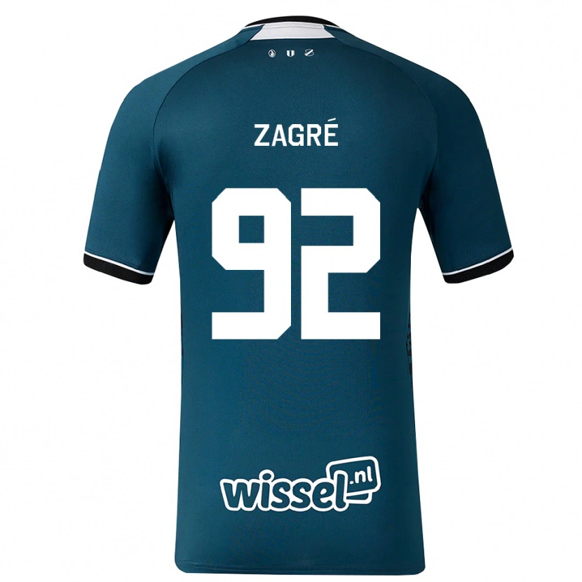 Danxen Kobiety Arthur Zagré #92 Darkslategray Biały Wyjazdowa Koszulka 2026/27 Koszulki Klubowe