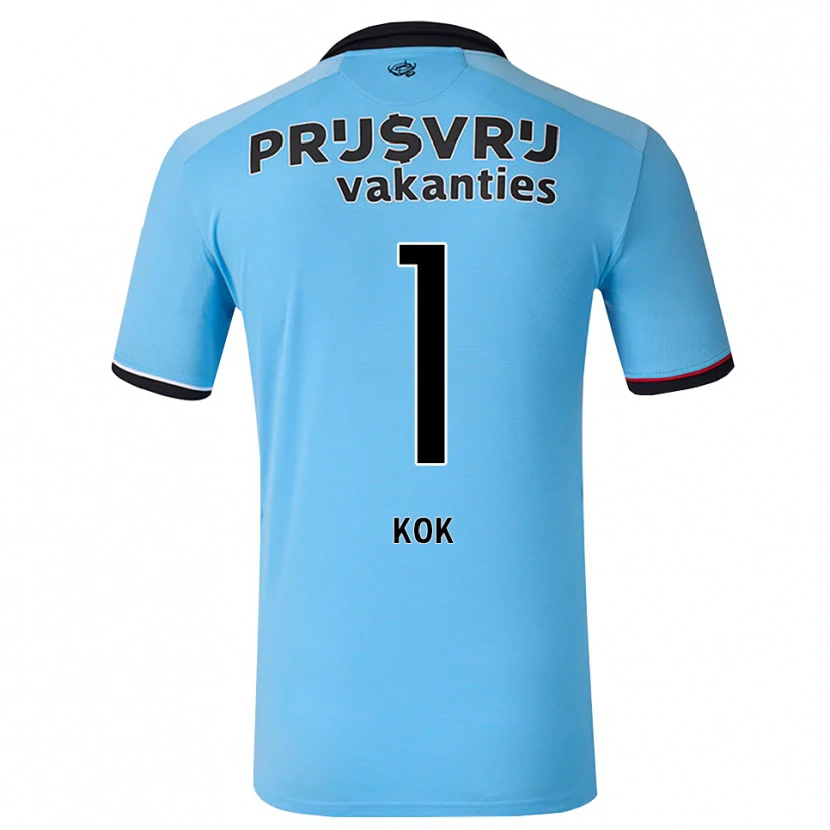 Danxen Kobiety Stefan Kok #1 Głęboki Niebieski Czarny Czerwony Wyjazdowa Koszulka 2026/27 Koszulki Klubowe