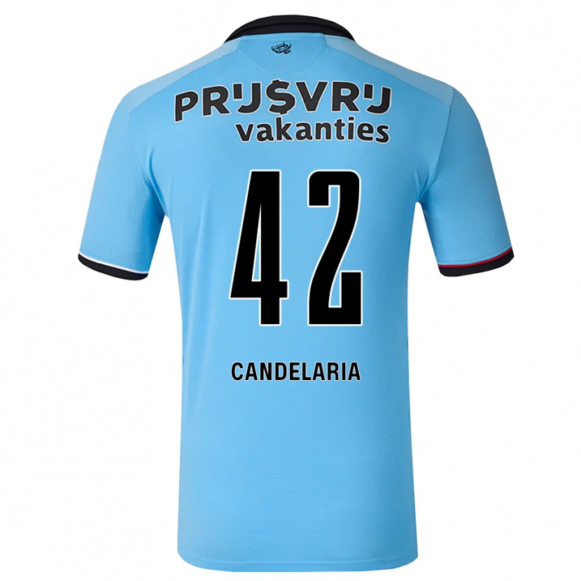 Danxen Kobiety Jayden Candelaria #42 Głęboki Niebieski Czarny Czerwony Wyjazdowa Koszulka 2026/27 Koszulki Klubowe