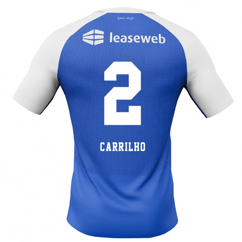 Danxen Kobiety Calvin Carrilho #2 Niebieski Królewski Czerwony Biały Wyjazdowa Koszulka 2026/27 Koszulki Klubowe