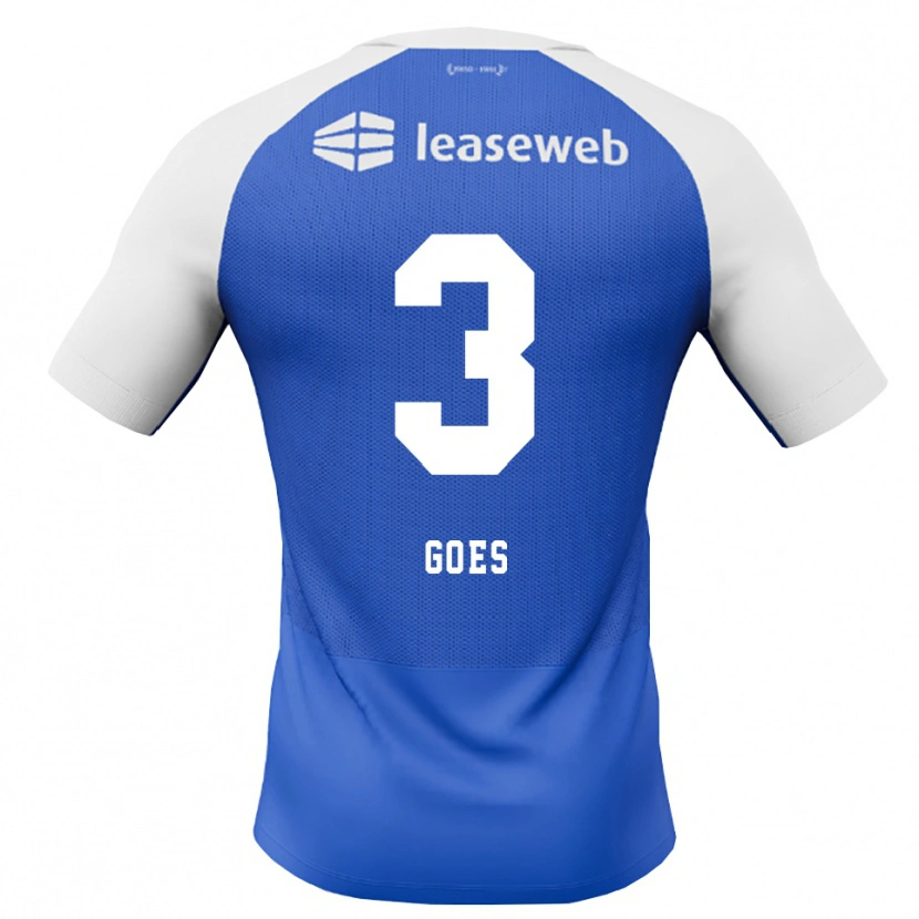 Danxen Kobiety Wouter Goes #3 Niebieski Królewski Czerwony Biały Wyjazdowa Koszulka 2026/27 Koszulki Klubowe