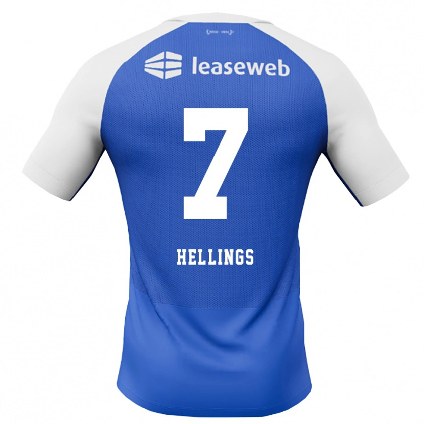 Danxen Kobiety Chavarello Hellings #7 Niebieski Królewski Czerwony Biały Wyjazdowa Koszulka 2026/27 Koszulki Klubowe