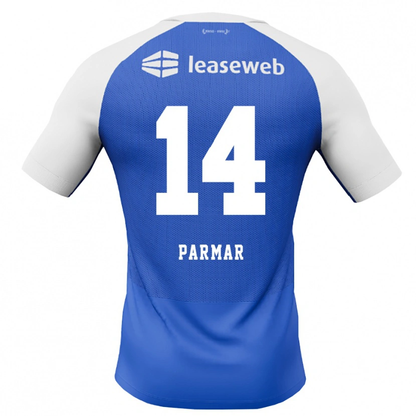 Danxen Kobiety Aryan Parmar #14 Niebieski Królewski Czerwony Biały Wyjazdowa Koszulka 2026/27 Koszulki Klubowe