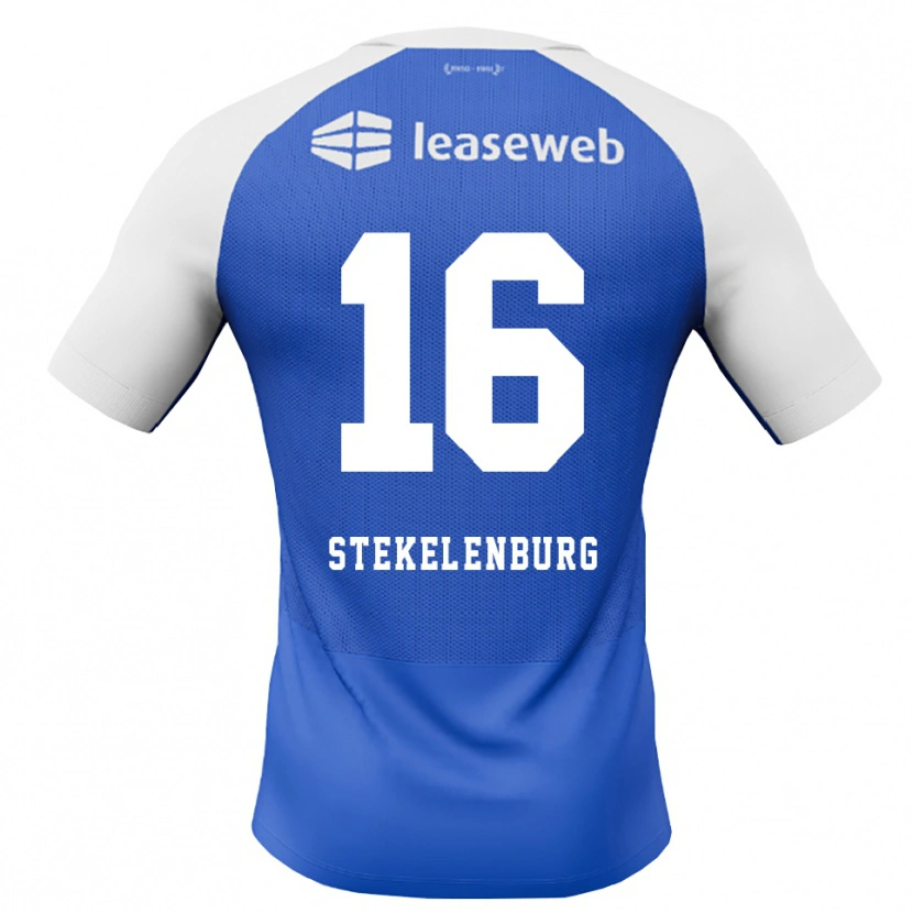 Danxen Kobiety Sem Stekelenburg #16 Niebieski Królewski Czerwony Biały Wyjazdowa Koszulka 2026/27 Koszulki Klubowe